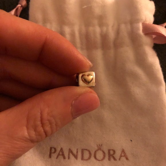 Pandora “I LOVE U” two tone charm - Picture 3 of 5